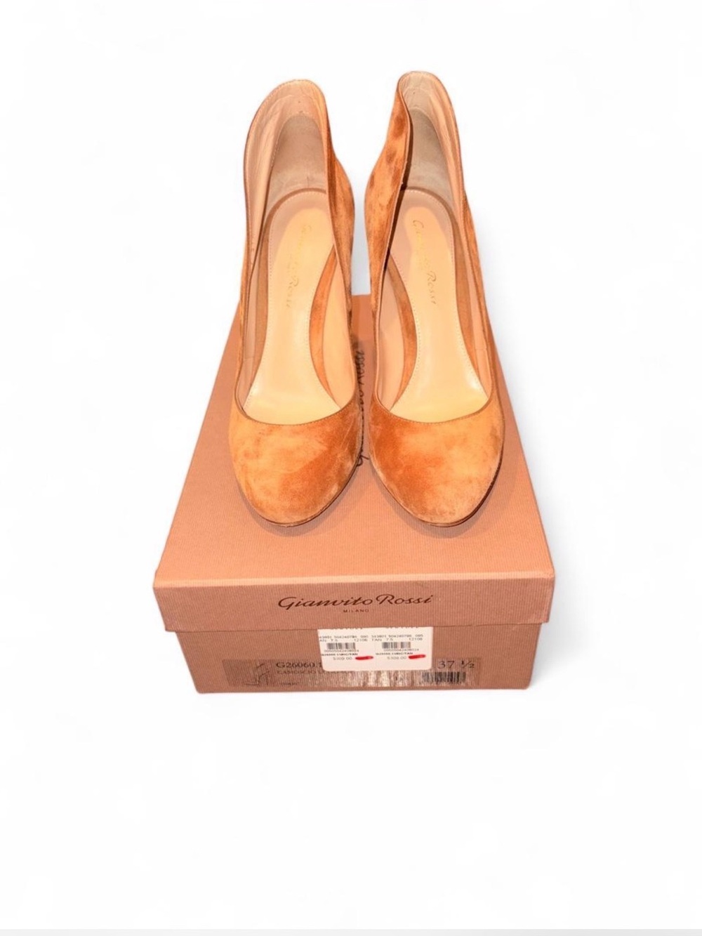 Gianvito Rossi Women's Tan Suede Pumps
